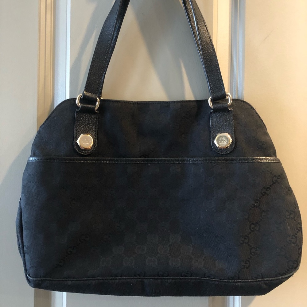 Black Gucci shoulder bag